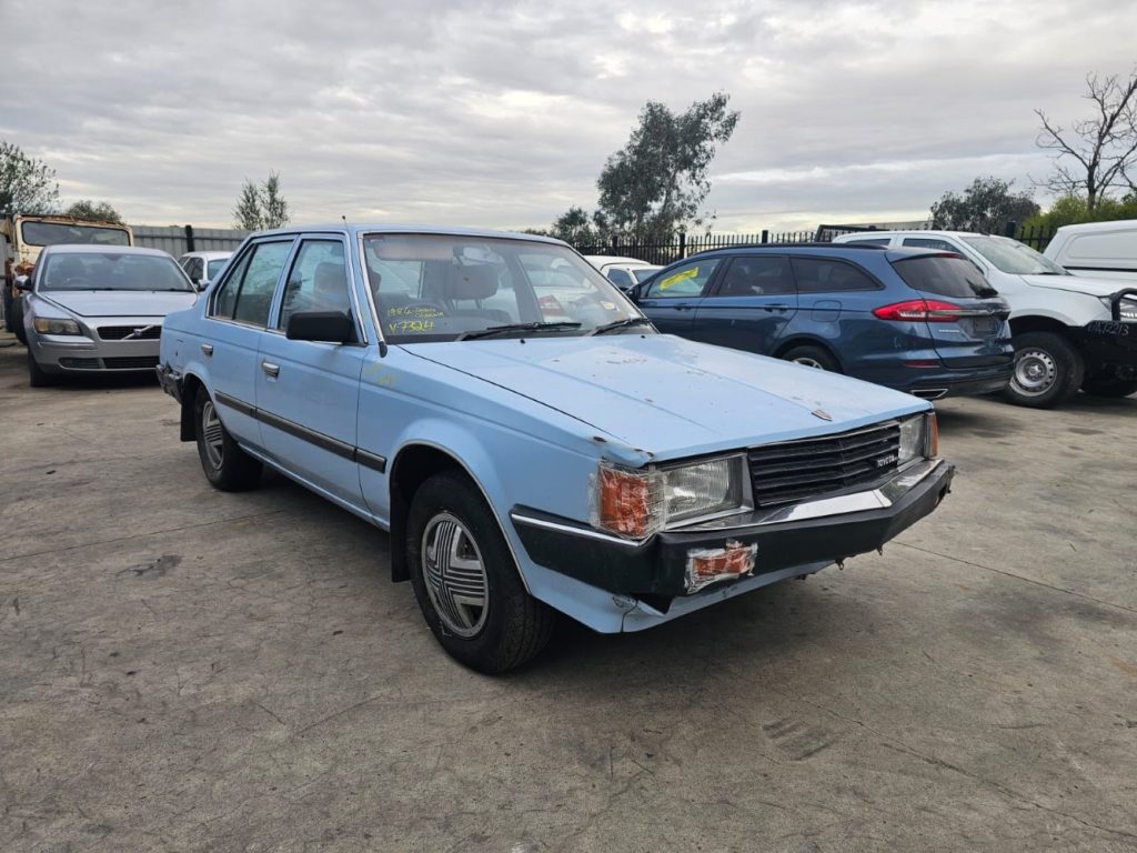 Car Wreckers - Toyota Corona 1984 Blue Auto Petrol