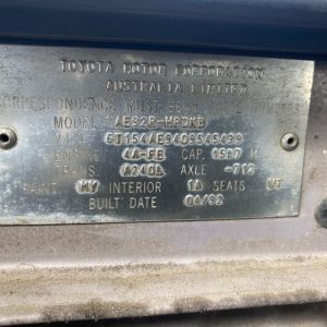 Car Wreckers - Toyota Corolla 1992 Gold Auto Petrol