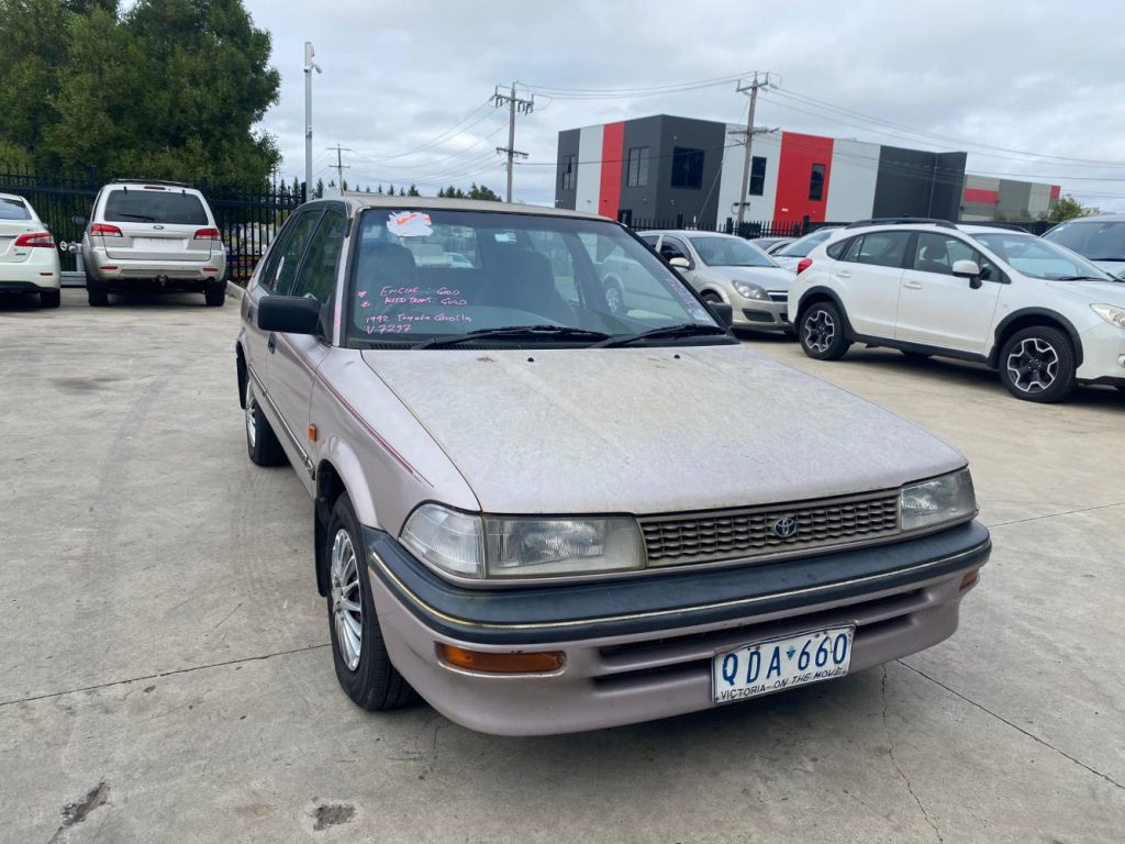 Car Wreckers - Toyota Corolla 1992 Gold Auto Petrol