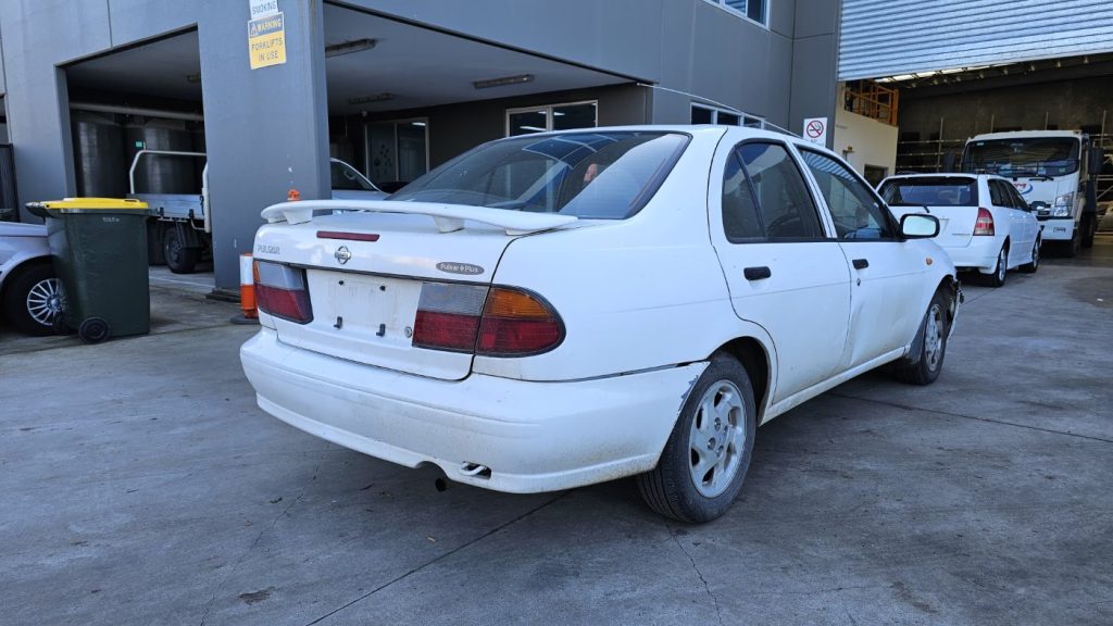 Car Wreckers - Nissan Pulsar 1997 White Auto Petrol