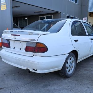 Car Wreckers - Nissan Pulsar 1997 White Auto Petrol