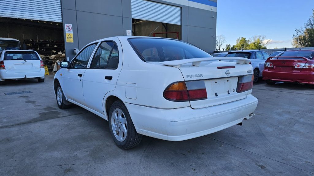 Car Wreckers - Nissan Pulsar 1997 White Auto Petrol