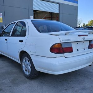 Car Wreckers - Nissan Pulsar 1997 White Auto Petrol