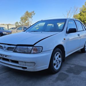 Car Wreckers - Nissan Pulsar 1997 White Auto Petrol