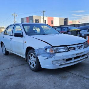 Car Wreckers - Nissan Pulsar 1997 White Auto Petrol