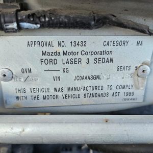 Car Wreckers - Ford Laser 2000 Gold Auto Petrol