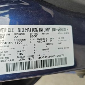 Car Wreckers - Mazda 323 2000 Blue Auto Petrol