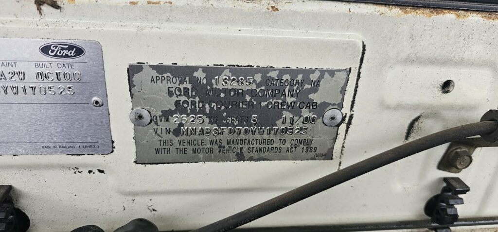Car Wreckers - Ford Courier 2000
