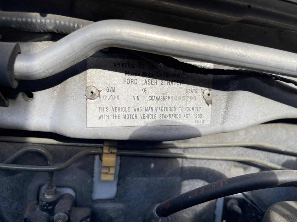 Car Wreckers - Ford Laser 2001 Silver Auto Petrol