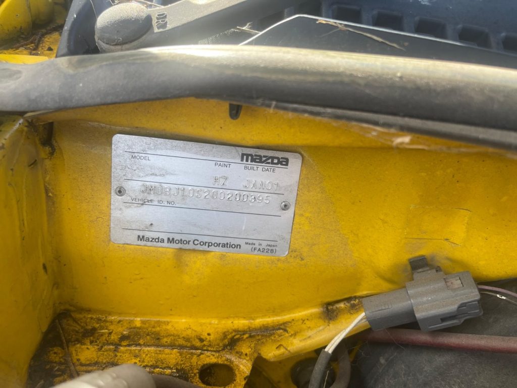 Car Wreckers - Mazda 323 2001 Yellow Auto Petrol