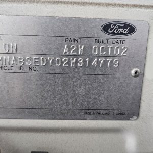 Car Wreckers - Ford Courier 2002 White Auto Petrol