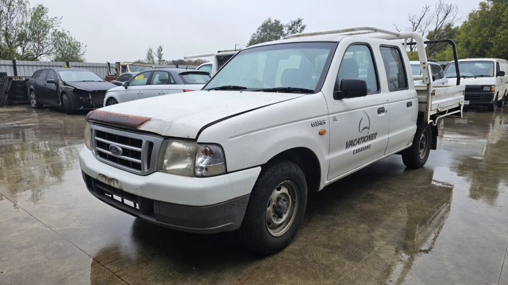 Car Wreckers - Ford Courier 2002 White Auto Petrol