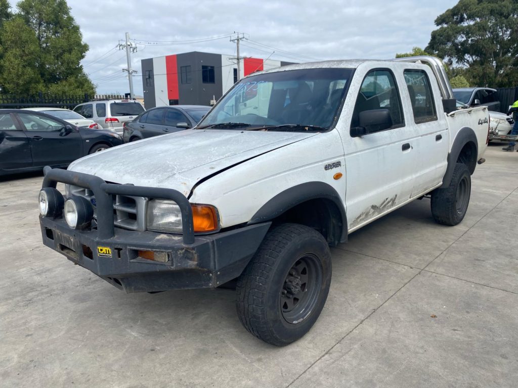 Car Wreckers - Ford Courier 2002 White Auto Petrol