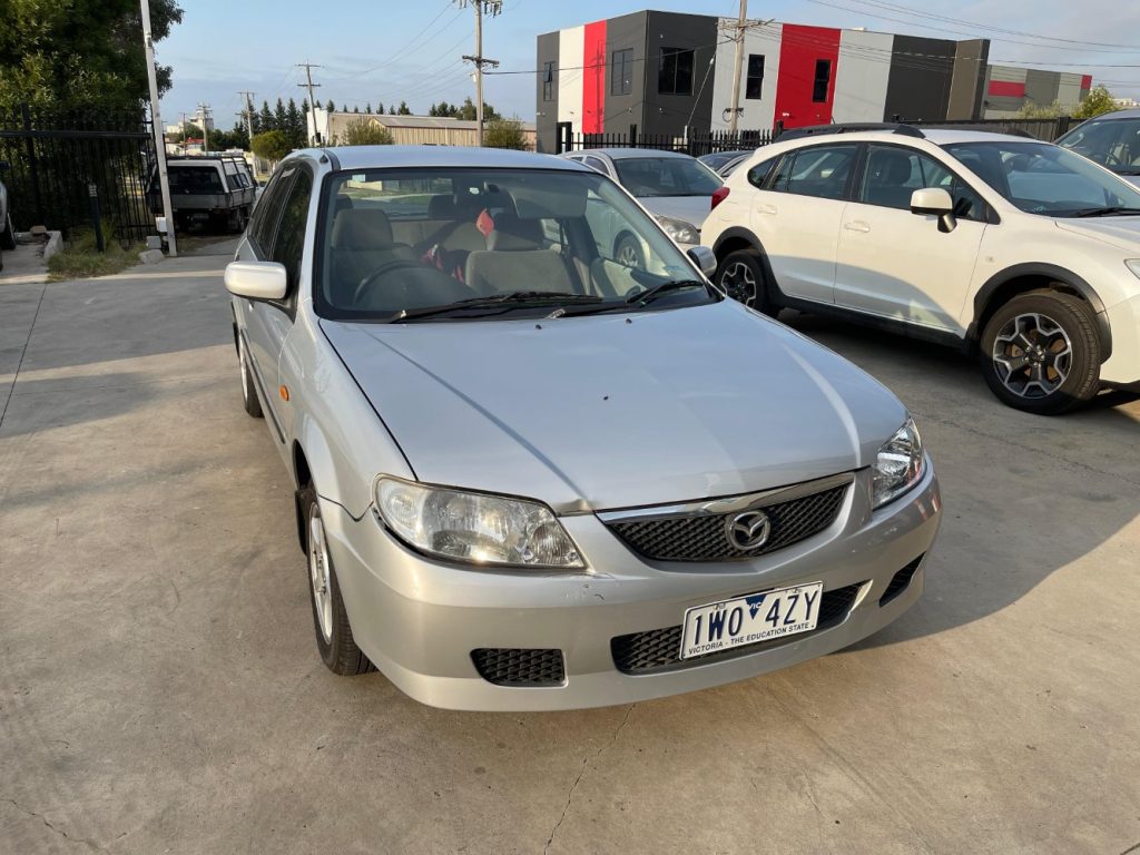 Car Wreckers - Mazda 323 2002 Silver Auto Petrol