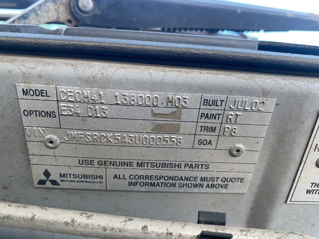 Car Wreckers - Mitsubishi Lancer 2002 Silver Auto Petrol
