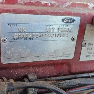 Car Wreckers - Ford Courier 2002 Red Manual Petrol
