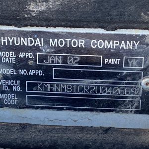 Car Wreckers - Hyundai Terracan 2002