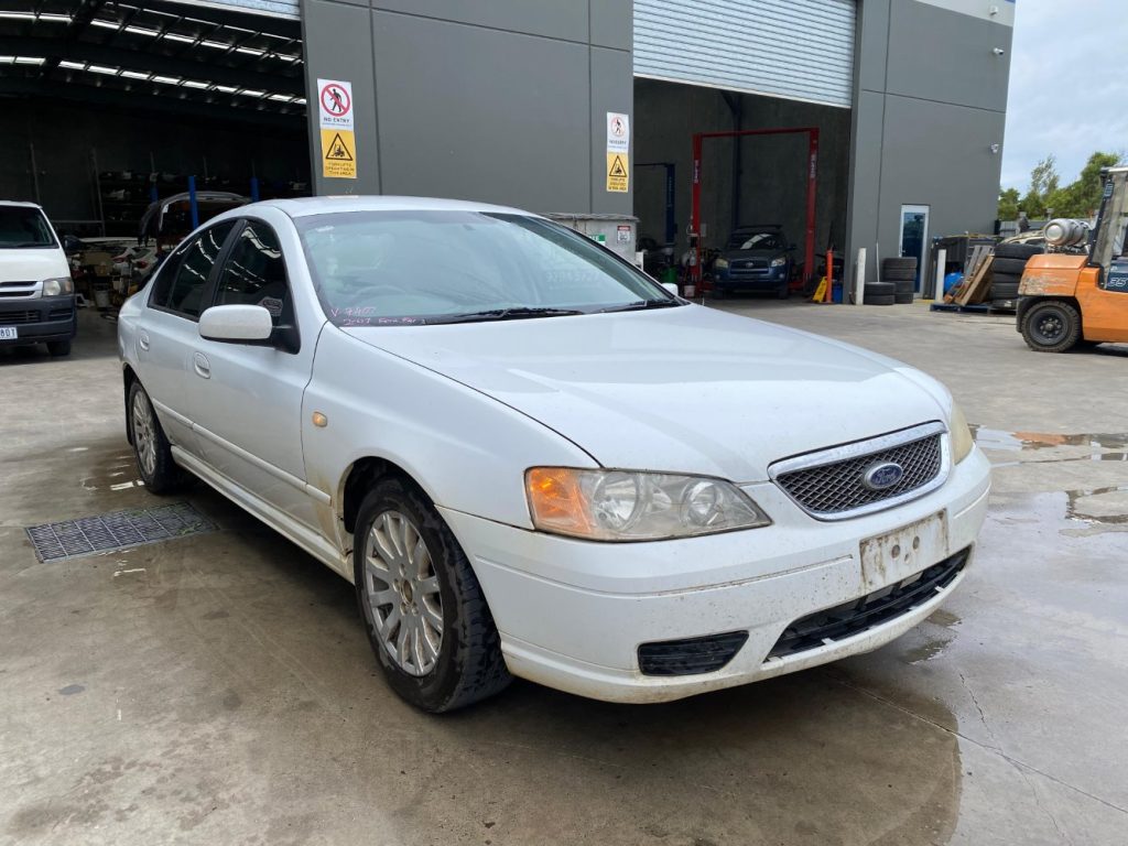 Car Wreckers - Ford Fairmont 2003 White Auto Petrol
