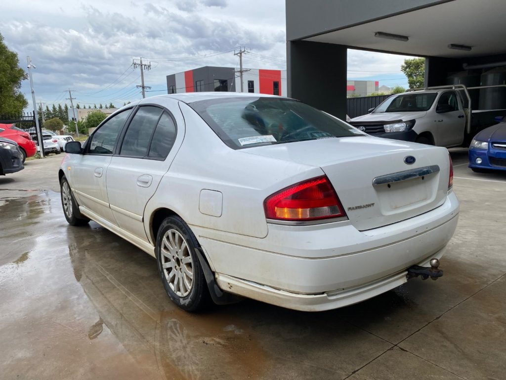 Car Wreckers - Ford Fairmont 2003 White Auto Petrol