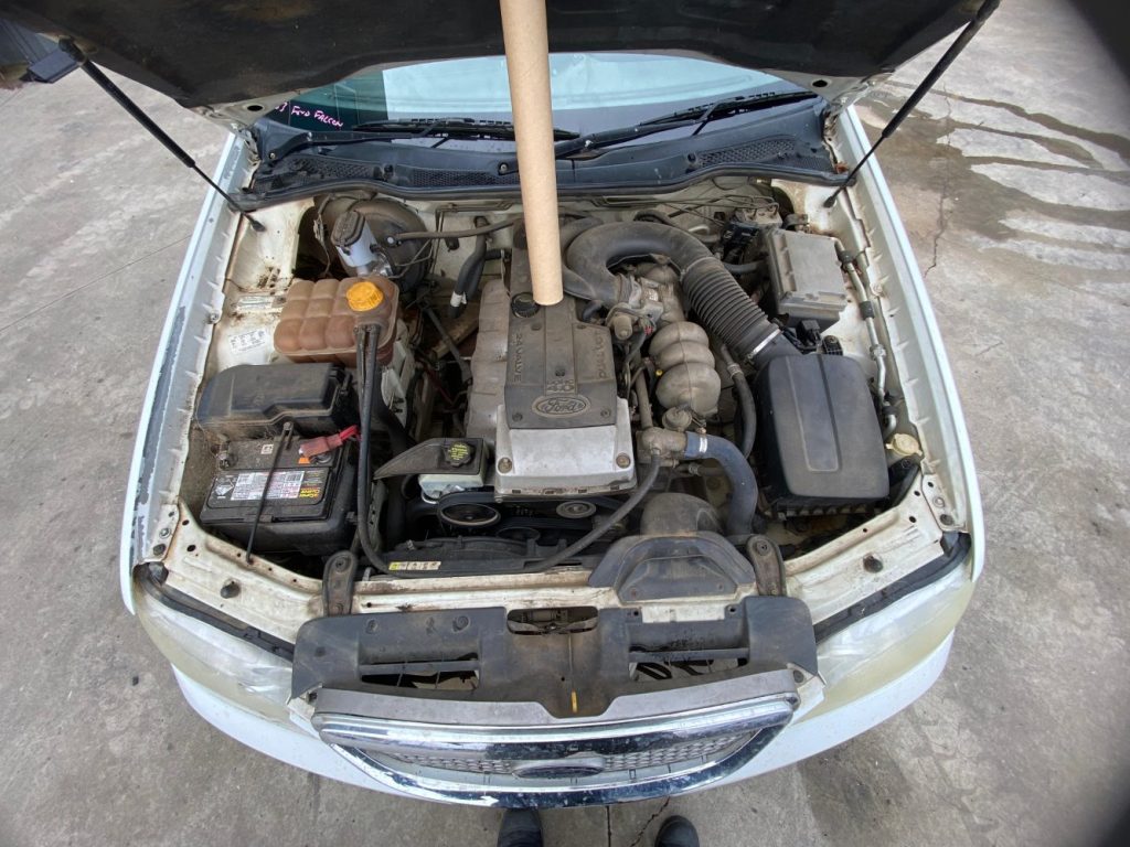 Car Wreckers - Ford Fairmont 2003 White Auto Petrol