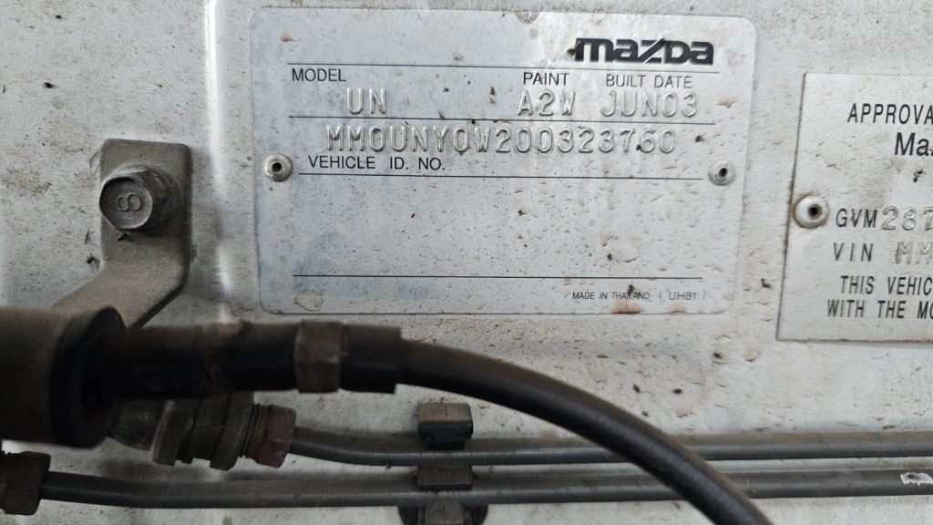 Car Wreckers - Mazda Bravo 2003 White Auto Petrol