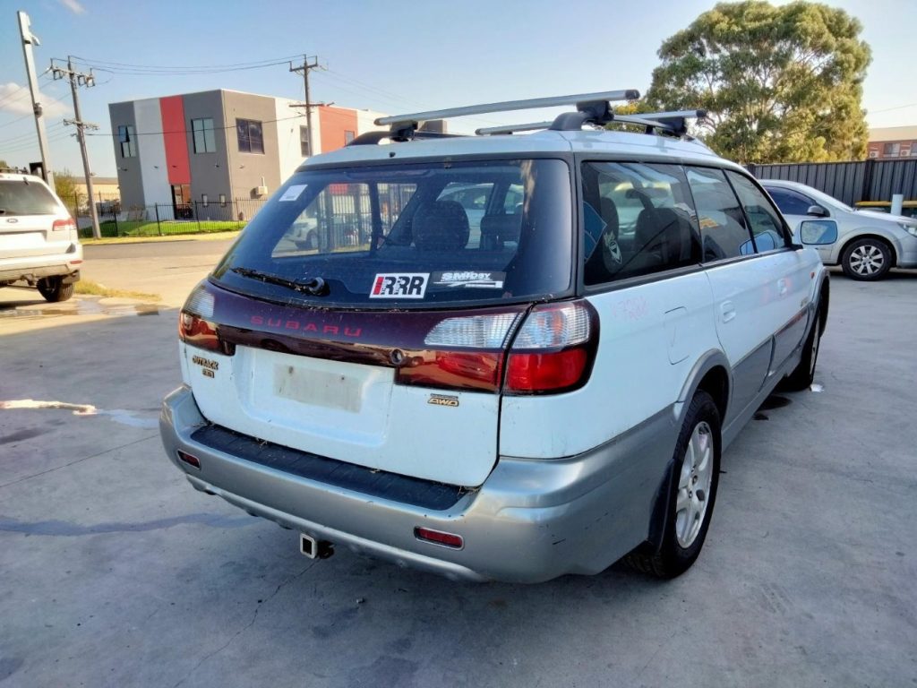 Car Wreckers - Subaru Outback 2003 White Auto Petrol