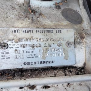 Car Wreckers - Subaru Outback 2003 White Auto Petrol