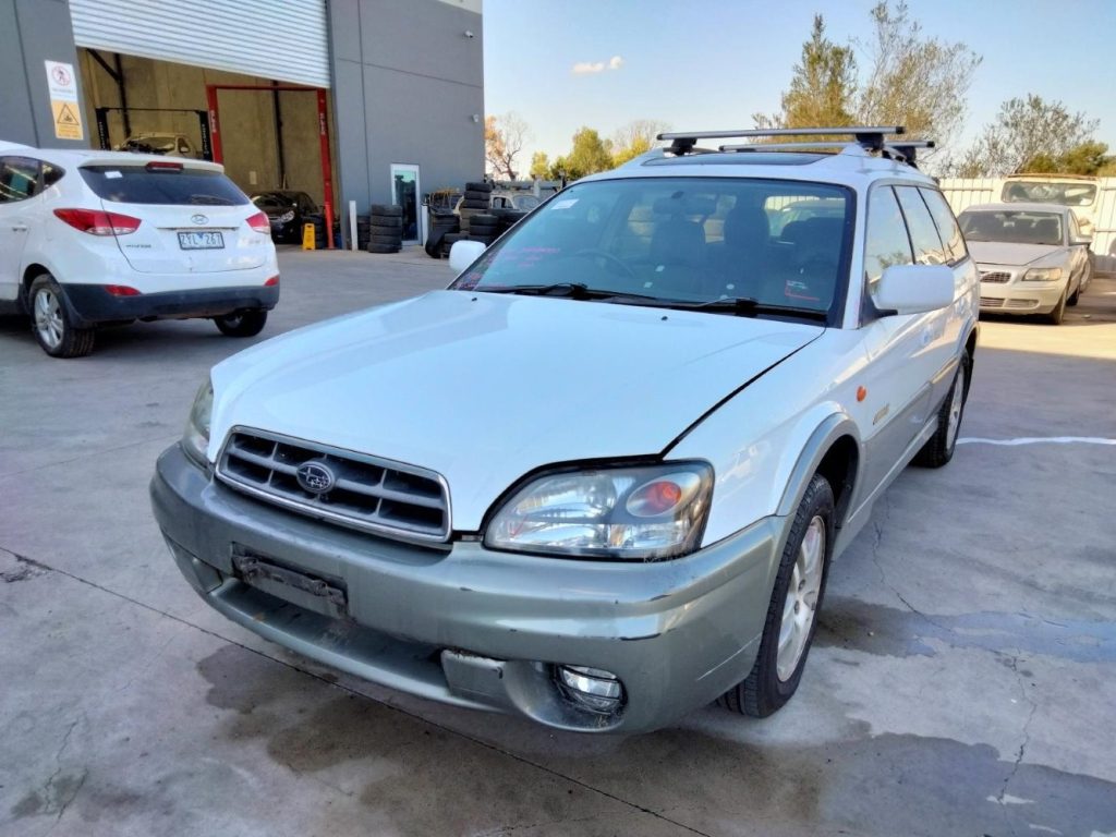 Car Wreckers - Subaru Outback 2003 White Auto Petrol