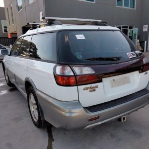 Car Wreckers - Subaru Outback 2003 White Auto Petrol