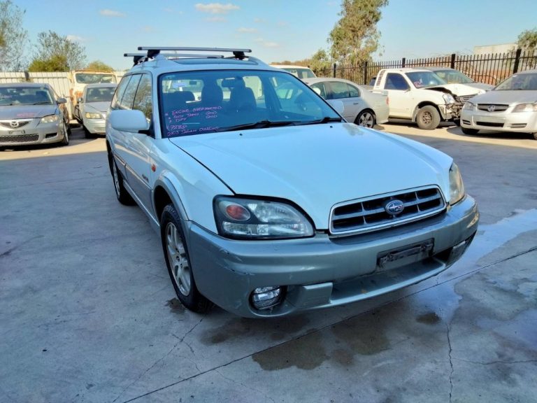 Car Wreckers - Subaru Outback 2003 White Auto Petrol