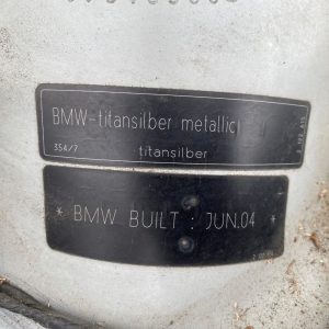 Car Wreckers - BMW 320i 2004 Silver Auto Petrol