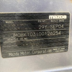 Car Wreckers - Mazda 3 2004 Grey Auto Petrol