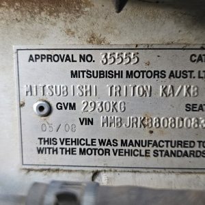 Car Wreckers - Mitsubishi Triton 2008 White Auto Diesel
