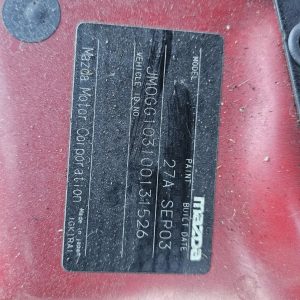 Car Wreckers - Mazda 6 2004 Red Auto Petrol