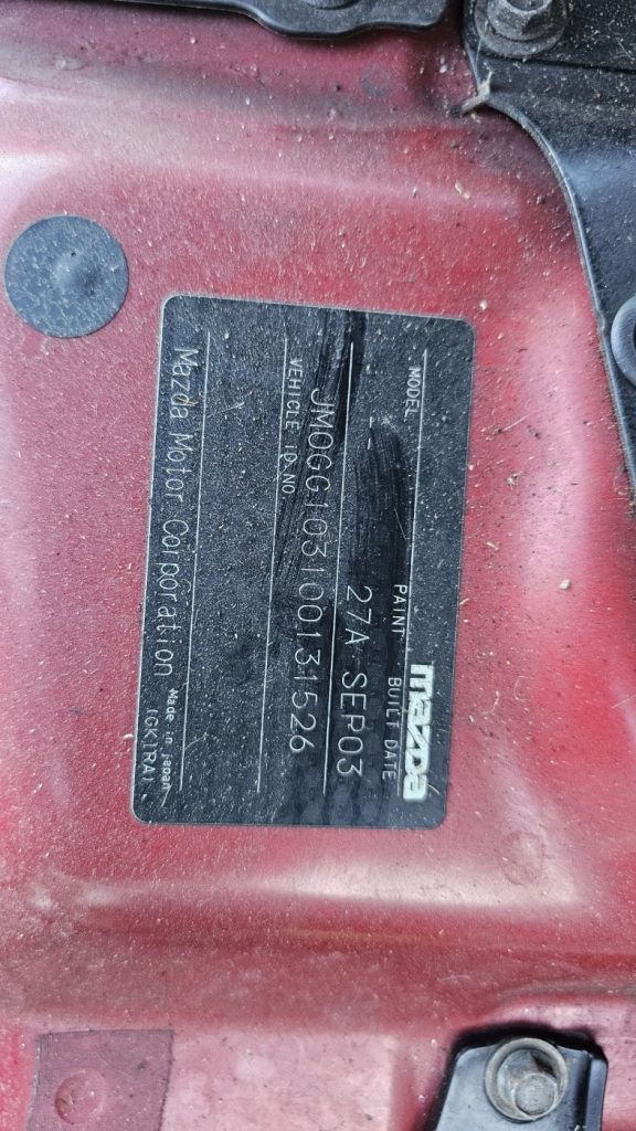 Car Wreckers - Mazda 6 2004 Red Auto Petrol