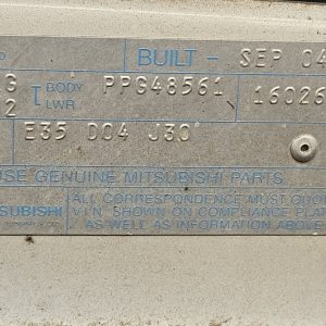 Mitsubhishi Magna 2004 TL 3.5L 6G74 (SOHC 24V) SOHC 24v Petrol V6 155kW Wagon FWD