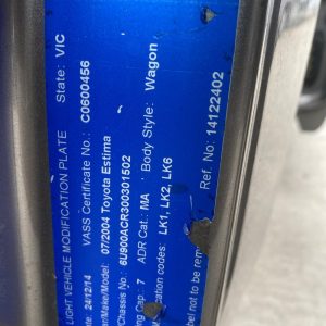 Car Wreckers - Toyota Estima 2004 Silver Auto Petrol