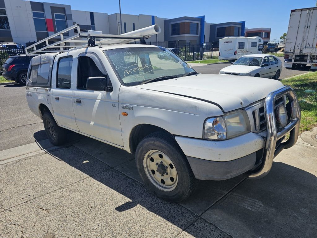 Car Wreckers - Ford Courier 2005 White Manual Diesel