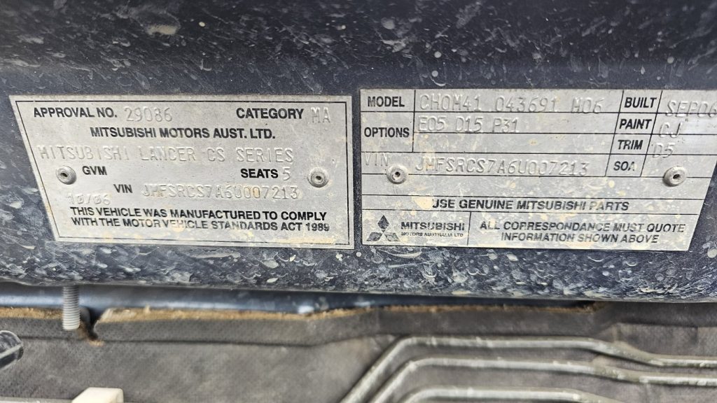 Car Wreckers - Mitsubhishi Lancer 2006 Blue Auto Petrol