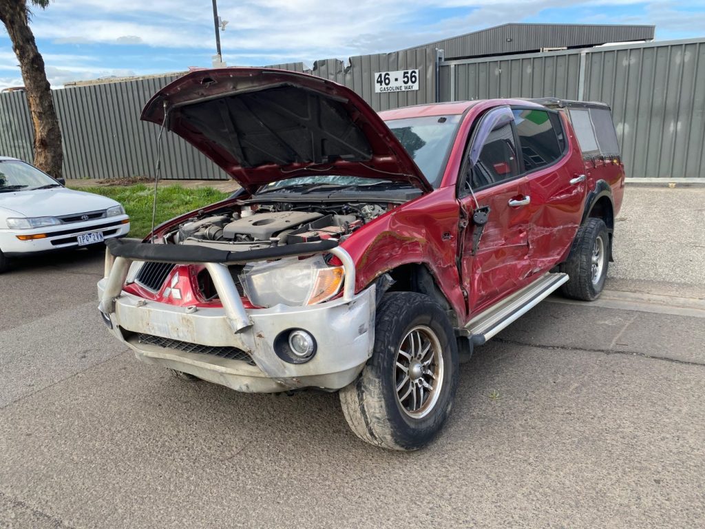 Car Wreckers - Mitsubishi Triton 2007 Red Manual Diesel