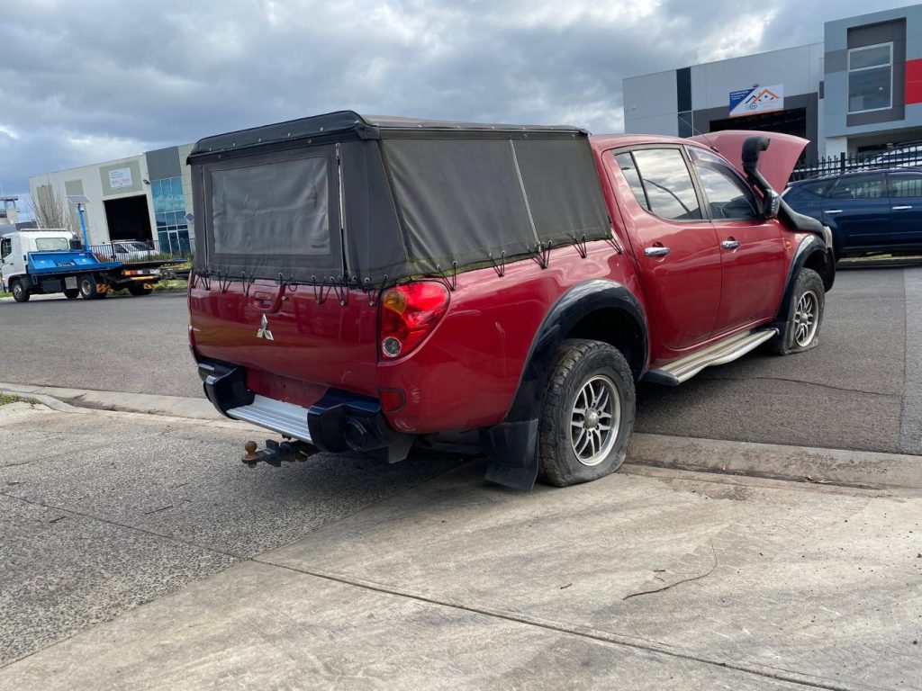 Car Wreckers - Mitsubishi Triton 2007 Red Manual Diesel