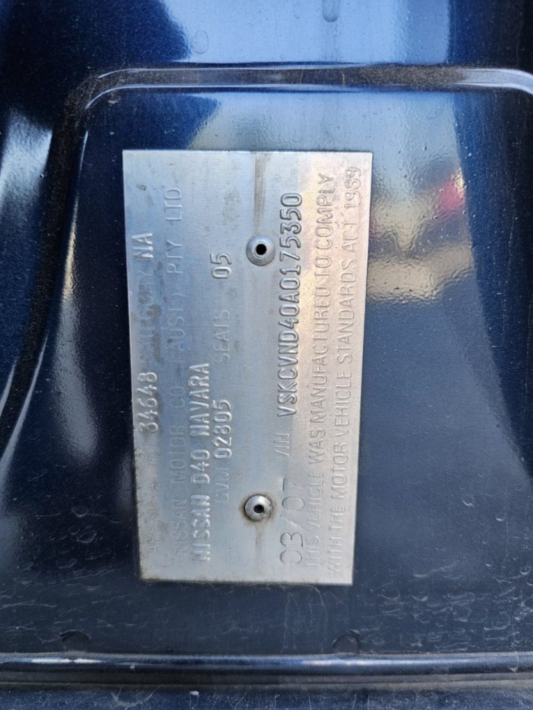 Car Wreckers - Nissan Navara 2007 Blue Auto Diesel