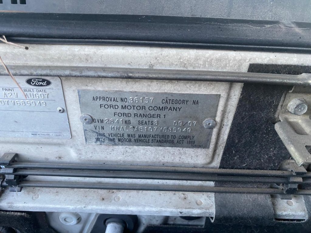 Car Wreckers - Ford Ranger 2007 White Auto Petrol