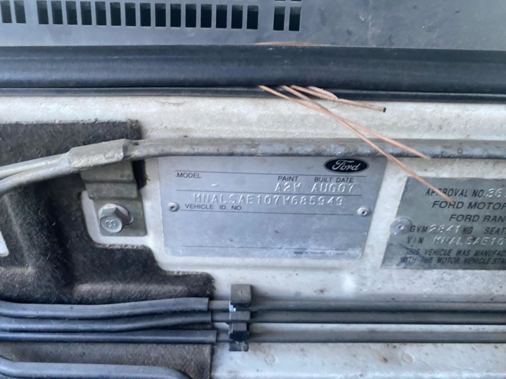 Car Wreckers - Ford Ranger 2007 White Auto Petrol