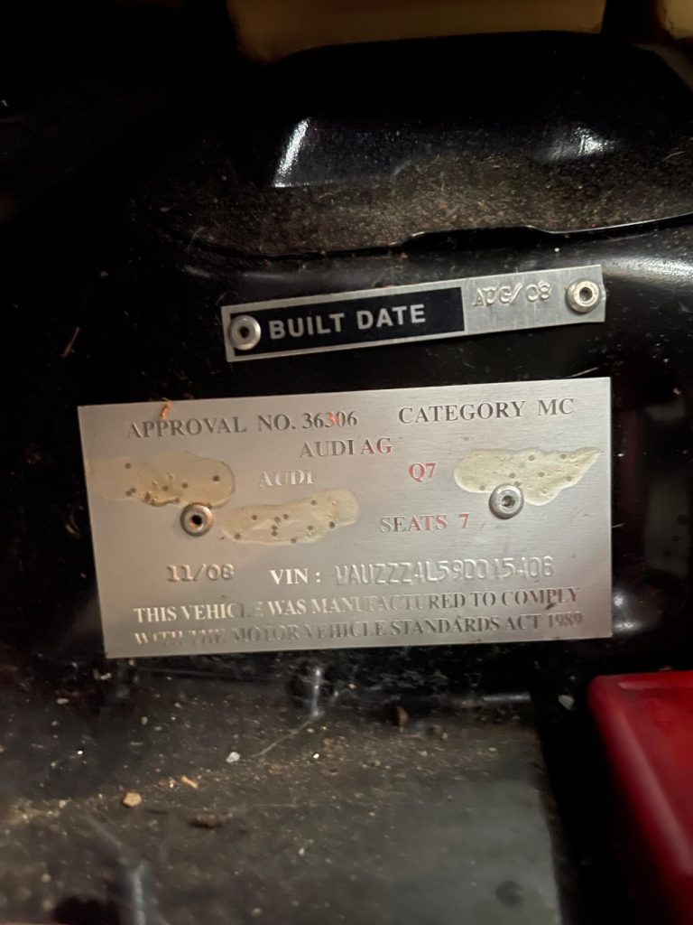 Car Wreckers - Audi Q7 2008 Black Auto Diesel