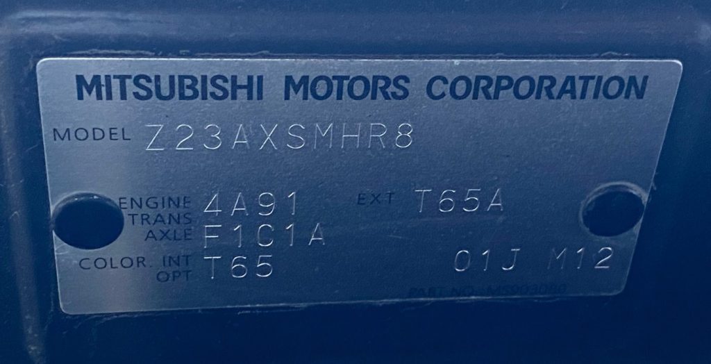 Car Wreckers - Mitsubishi Colt 2008 Blue Auto