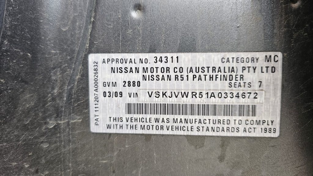 Car Wreckers - Nissan Pathfinder 2008 Grey Manual Diesel