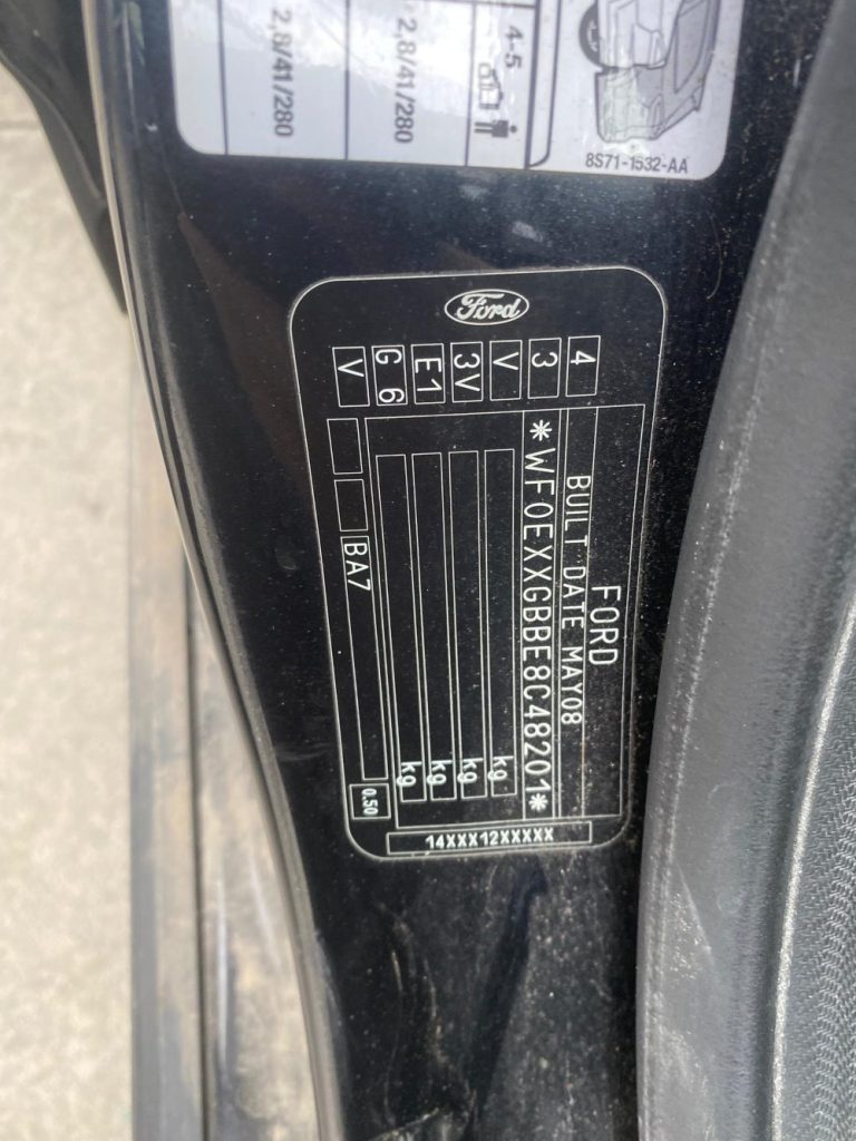 Car Wreckers - Ford Mondeo 2008 Black Auto Diesel