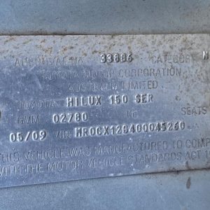 Car Wreckers - Toyota Hilux 2009 Silver Auto Petrol