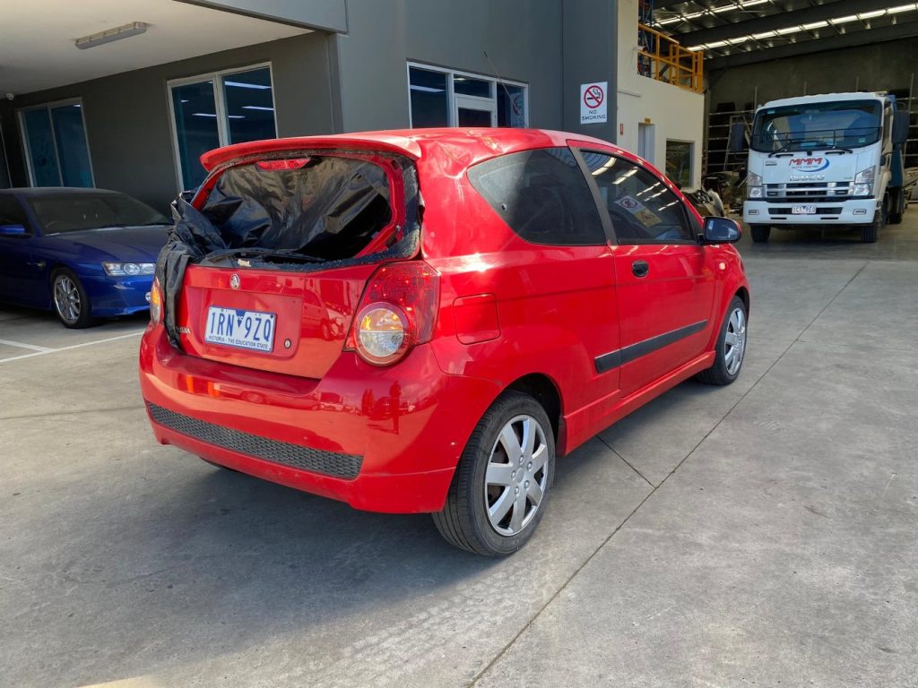 Car Wreckers - Holden Barina 2009 Red Manual Petrol